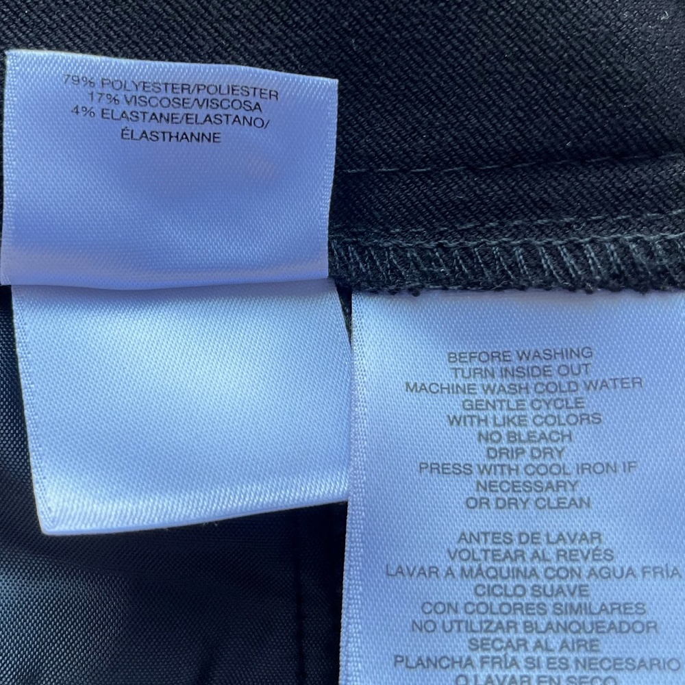 EUC Ann Klein Requirements Petite Black Dress Pants | Size 12P - Picture 12 of 12